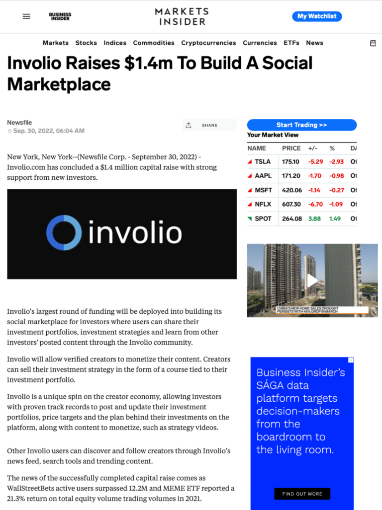 Published Story on Business Insider