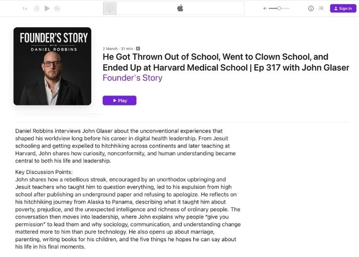 Client episode on Apple Podcasts