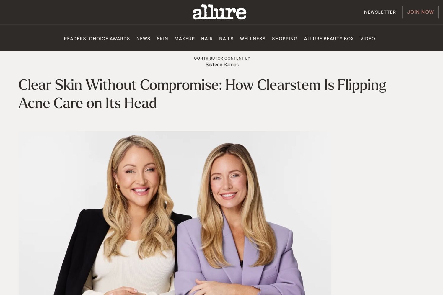 Sample Allure placement by Baden Bower